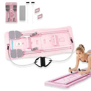 4-in-1 Fitness Board Home Full Body Workout One-Step Fold Multi Mode Selection Smart Timer Safe Exercise Comfortable Rebound
