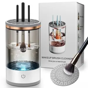 High-Efficiency Electric Makeup Brush Cleaner, Automatic Deep Rotation Cleaning Tool, Comfortable Design, Effective Maintenance, Automatic Brush Washer