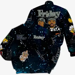 Varsity Jacket To Match Air Foamposite One Galaxy - Friday Sneaker Stress Style All Over Print 50K