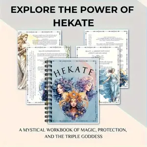 Hecate Mythical Spirituality Handbook, Mystical Rituals + Meditation Journal, Premium Illustrated Notebook, Cross-Border Quality, Aesthetic Notebook