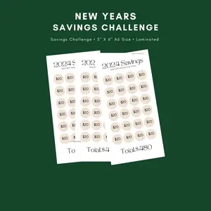 NEW YEARS SAVINGS CHALLENGE | A6 ZIPPER CASH ENVELOPE +TRACKER