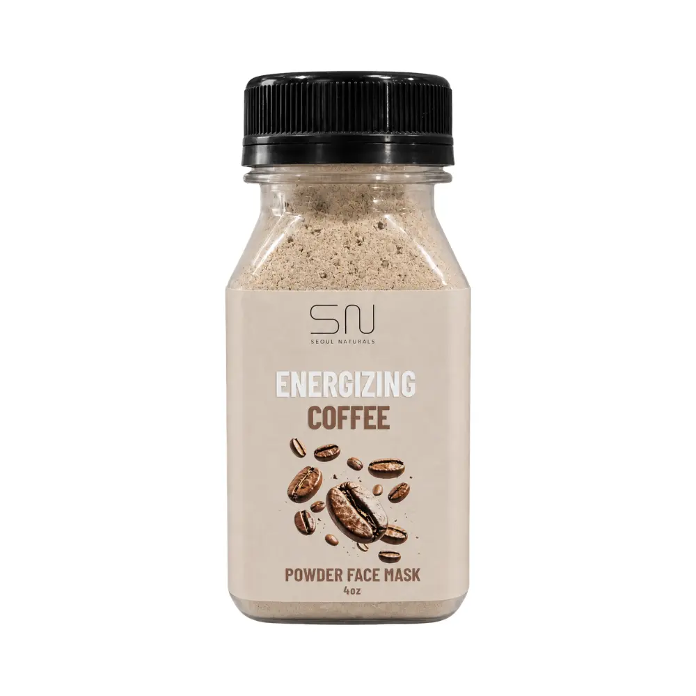 Seoul Naturals Coffee Face Mask Powder, 100% Natural Ingredients, K Beauty, 4fl oz