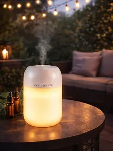 Humidifiers for Bedroom Large Room Home, Cool and Warm Humidifier for Plants Mist Desk Humidifiers Essential Oil Diffuser, Quiet Humidifier with Adjustable Mist, night light