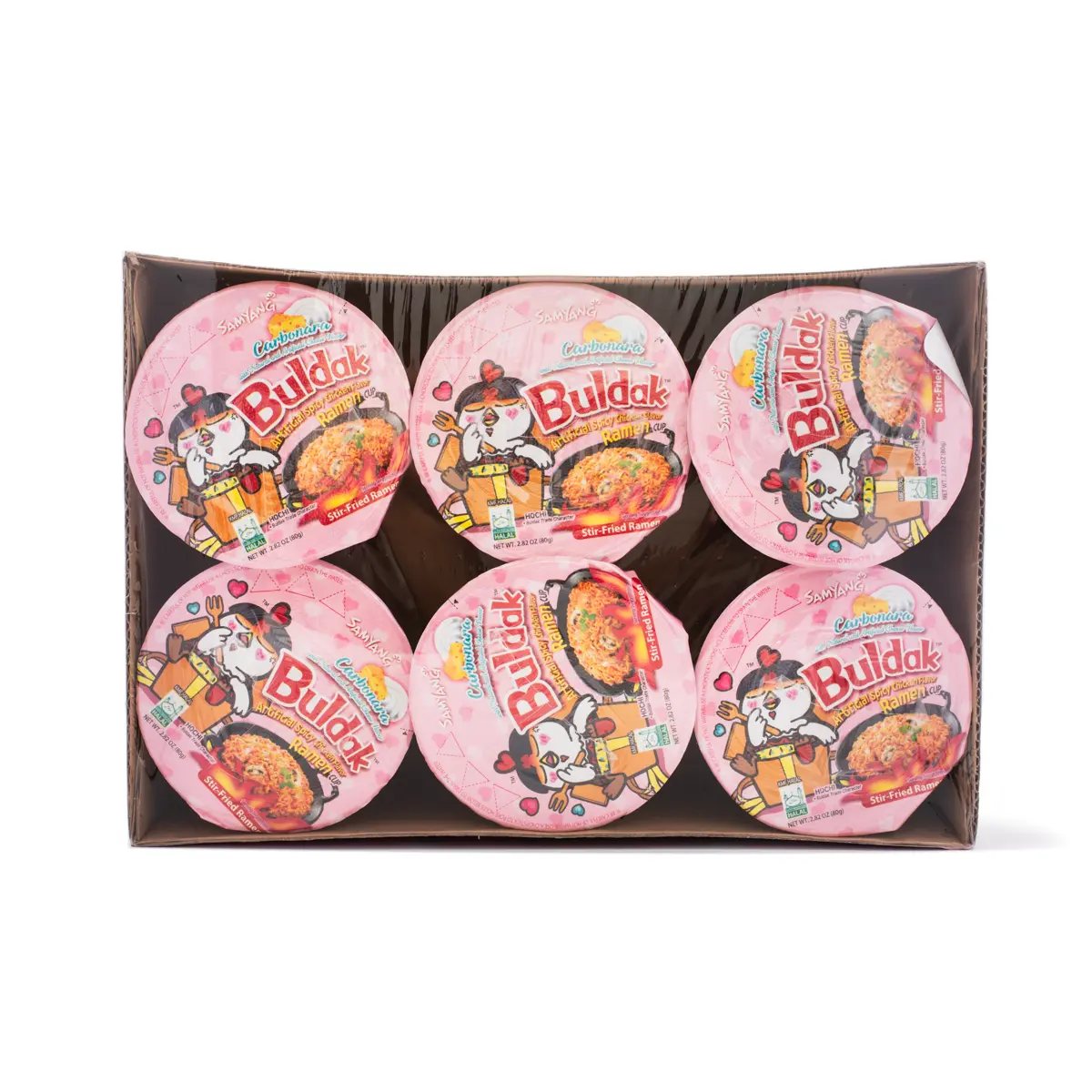 Samyang Buldak Ramen Carbonara Hot Chicken Flavor (6 Cup) 480 g