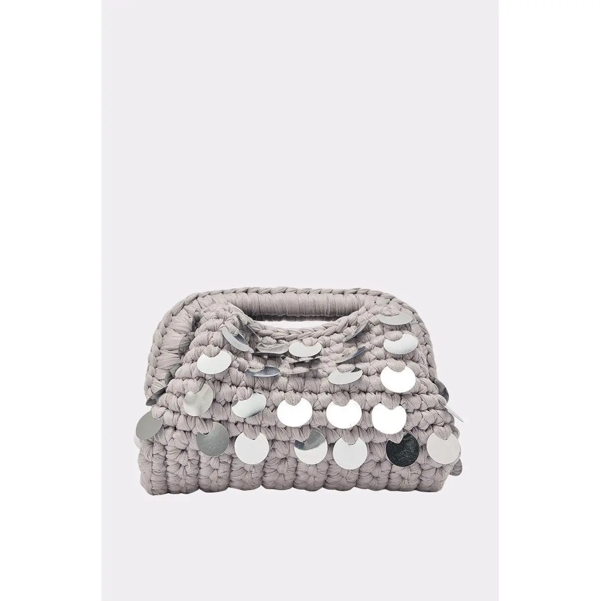 UNDER THE LIGHTS CROCHET SEQUIN CLUTCH