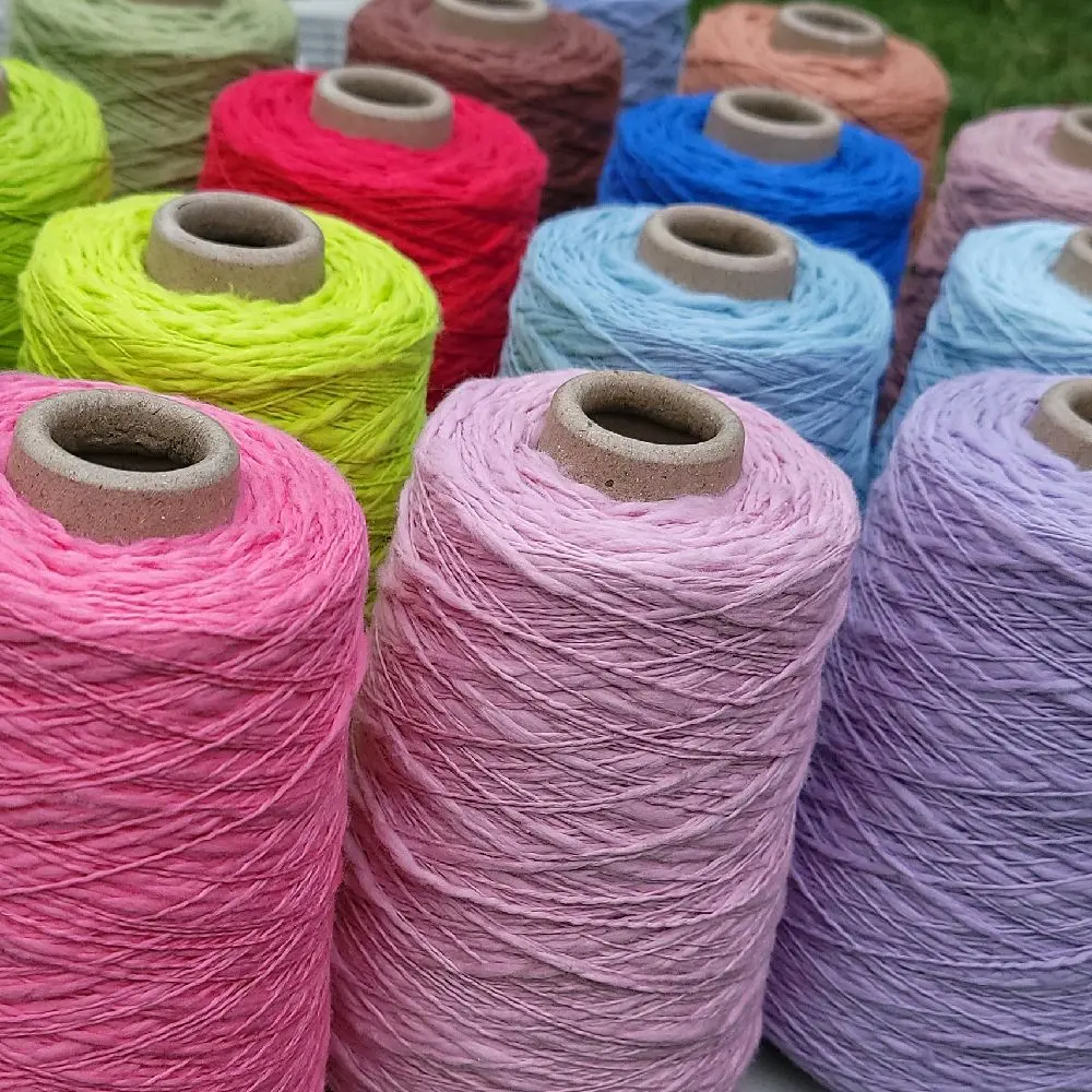 100% Cotton Slub Yarn Ultra Soft Flame Effect