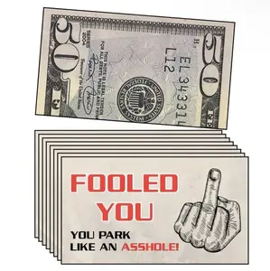 You Parked Like An A-Hole Bad Parking Prank Cards Funny Bad Parking Warning Cards - Leave Under Windshield - 10 Pack