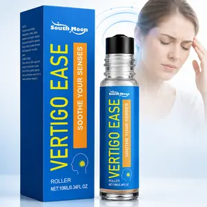 Basic Vigor Vertigo Ease Lightweight Aromatherapy Rollerball - Essential Oils for Dizziness, Nausea Relief - Lavender, Frankincense, Ginger, Peppermint - 10ml - Made in USA - HSA/FSA Eligible - 24 Months Shelf Life