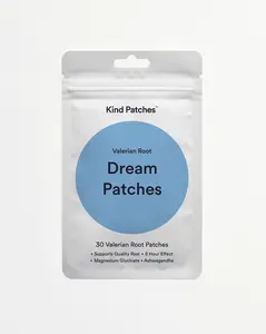 Kind Patches, Dream Patches, 30 Valerian Root Patches: Support Quality Rest, 8 Hour Effect, Magnesium, Ashwagandha