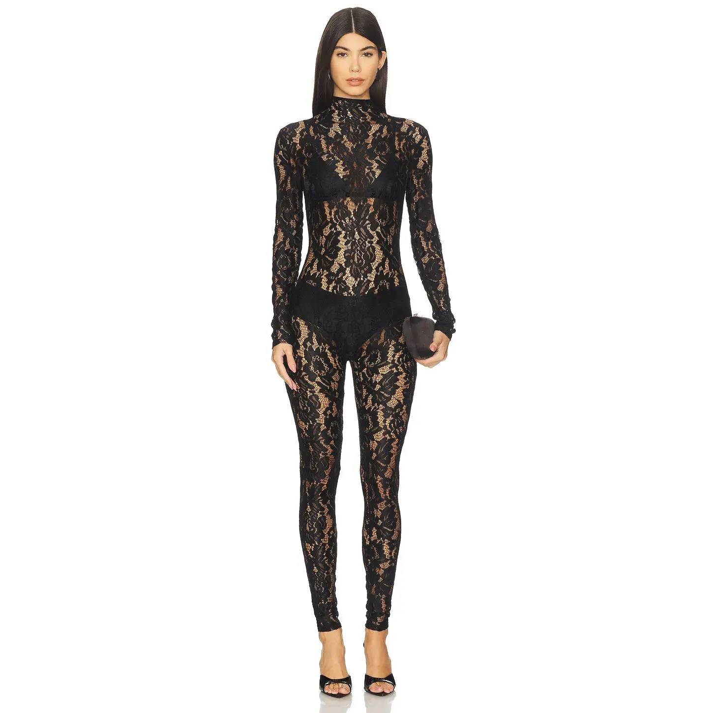 Nookie Lennox Catsuit in Black