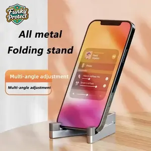 Phone Stand Gift Set, Silver Color Phone Holder, Smartphone Accessory, Perfect Gift Idea, Durable & Stylish Design