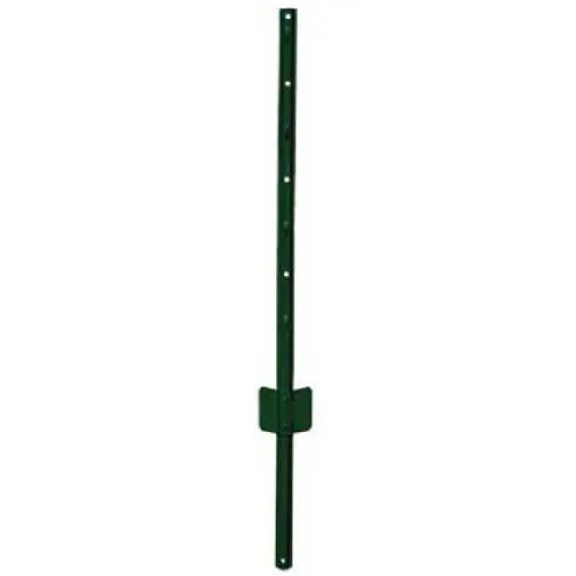 Midwest Air 901155A 5 ft 14 Gauge Light Duty U-Style Metal Fence Post, Green, 2.31 lbs, 60x3.54x0.79 in, for Gardening & Raised Beds