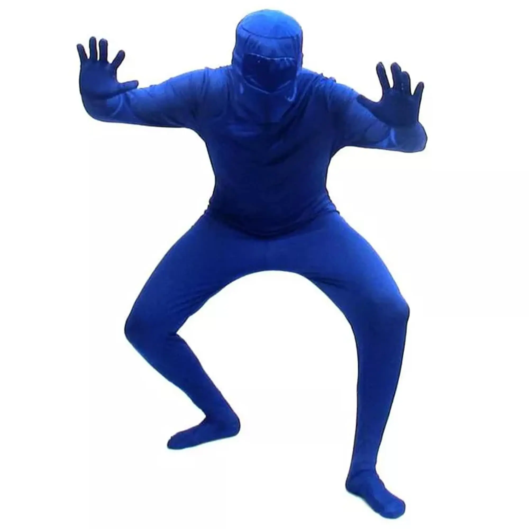 Adult Blueman Bodysuit Costume, Menswear Clothes, Halloween Ideas Cosplay Gear for Costume Party, Blue Cosplay Uniform Costume Sets