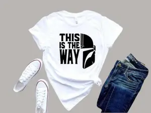 Mandalorian T-Shirt – This Is The Way Graphic Tee Shirt for Fans