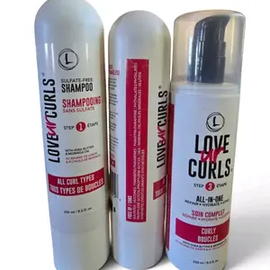 LOVE ur CURLS Sulfate-Free Shampoo - 8.5 fl oz Haircare Cleanser with Shea Butter, Moringa Oil, Moisturizer, Conditioner Benefits to Restore Curls