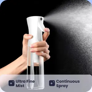2026 New Continuous Spray Bottle Ultra Fine Mist Water Sprayer for Hair Cleaning Plants 17oz Durable Plastic Ergonomic Design Handheld Steamer Iron Canister Organiser Cordless Irons Steaming Iron,summervibes