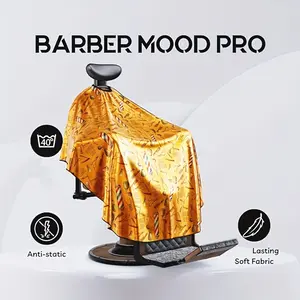 Professional Barber Cape for Hair Cutting - Adjustable Neck Snap Closure, Waterproof & Hairproof Salon Styling Cape for Men, Women, Kids | Premium Salon Quality for Barbers, Hairdressers & Home Use Barber Equipment
