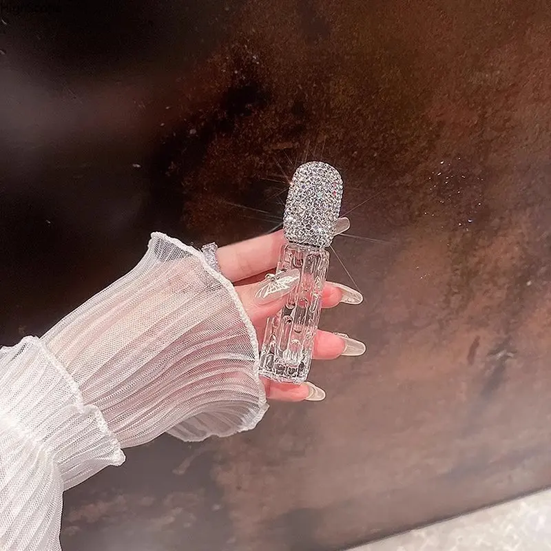 Women's Luxury Portable Perfume Atomizer for Women, 10ml Rhinestone Crystal-Cut Glass Bottle, Refillable Fine-Mist Nozzle Spray, Travel & Outdoor Leisure Use, Perfumes For Women