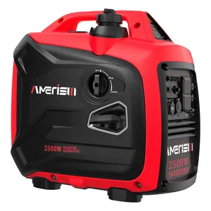 2025 Version Amerisun 2500-Watt Gas Powered Portable Inverter Generator, Ultra Lightweight Super Quiet for Camping, Home Emergency Use, EPA Compliant, Easy Start,Fuel Efficient, Fall Deals For You Campaign, Hurricane(AM5020C)