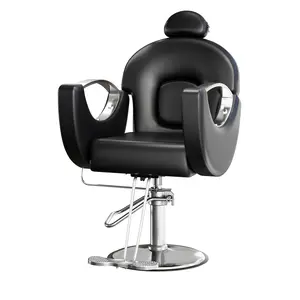 Professional Reclining Salon Barber Chair, 360° Swivel Hydraulic Hair Salon Chair for Hair Stylist with Heavy Duty Pump, High-Density Cushion, Adjustable Height Barber Chairs for Barbershop Spa & Home