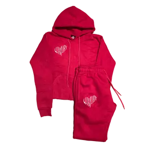 With Love Women's Pink Candy Crop Jogger Set