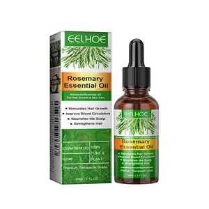 Rosemary Hair Growth Oil for Thicker Fuller Hair, Natural Scalp Care & Hair Loss Treatment with Ginger & Coconut Oil, Nourishing Hair Serum for Dry Damaged Hair, Unisex Volumizing Scalp Treatment (30ml)  Treatment Oil
