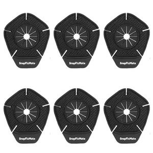 6PCS Car Wiper Arm Hole Protector, Silicone Windshield Wiper Dust Cover, Universal Wiper Arm Hole Pad, Auto Exterior Accessories for Most Cars, SUVs, Trucks