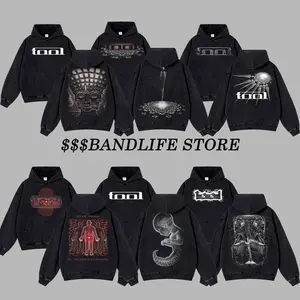 [COLLECTION] Tool Band Retro Unisex Acid Washed Hoodie T-Shirt – Tool Band 2025 Tour Merch, Metal Rock Band Heavyweight Cotton Washed Shirt, Oversized Vintage Tee, Dark-Aesthetic Merch for Rock Fans