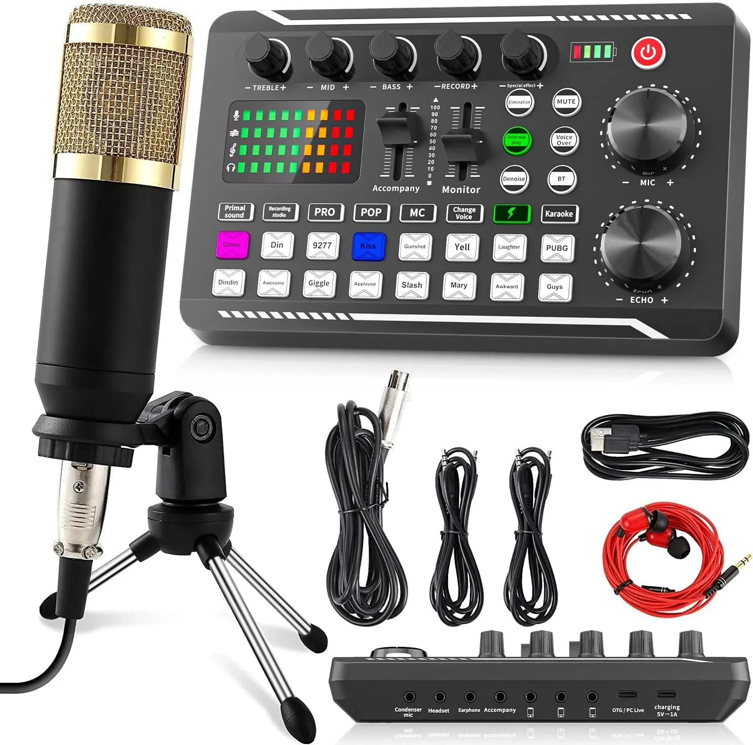 Podcast Equipment Bundle, SINWE CondenserMicrophone with Tripod Stand and Professional AudioMixer for Studio Recording Vocals, Voice Overs, StreamingBroadcast and YouTube Videos #summervibes