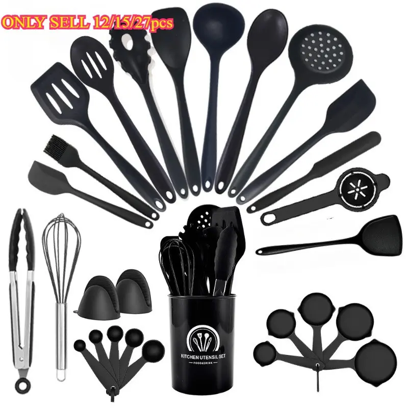 15-Piece Kitchen Utensil Set, Non-Stick Silicone Cooking Tools, Home Kitchen Use, Heat-Resistant & Easy Clean, Ideal for Cooking & Baking, Kitchen Utensils Set, Home and Kitchen