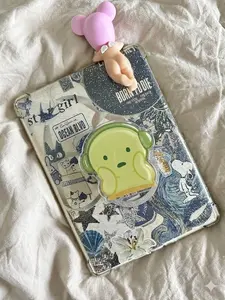 Cute Green Character Phone Grip Acrylic Griptok for Phone Case Cute Aesthetic Phone Holder Totoro Inspired Character Phone Accessory Birthday Gift for Teens Kids Friends