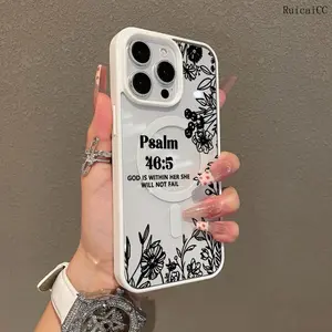 Premium Magnetic Case for iPhone11/12/13/14/15/16/promax Bible flower collage y2k cased MagSafe Ready, Anti-Fall, Springtok and Ultra-Thin Design |   Perfect for Everyday Use Protector Screen Protector