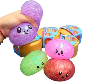 Realistic Giant Dumpling Squeeze Toy with Bamboo Steamer Soft TPR Dough Ball Decompression Fidget Toy Creative Funny Gift