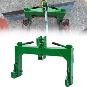 YINTATECH 3 Point Quick Hitch for Category 1 Tractors 3000 lbs 3-Pt Attachment with 2" Receiver Trailer Hitch Adaptation & 5-Level Adjustable Bolt