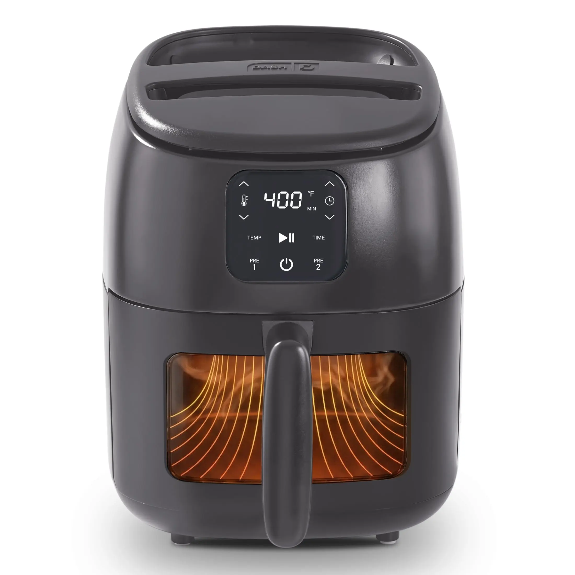 DASH Tasti-Crisp Infrared Digital Air Fryer - Modern Countertop Fryer with 400°F Custom Cook Function, Auto Shake Alert, 2 Presets Save You Time, Cooltouch Midcycle, Lessoil Crisping, 2.6Qt Capacity