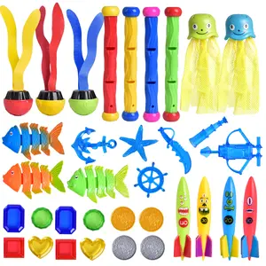 34PCS Assorted Underwater Pool Diving Toys Swimming Dive Toy Sets for Kids Pool Swimming Toys Dive Gifts