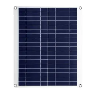 12V 25W Outdoor Solar Panel Car Battery Charger IP68 Waterproof Dual USB 3.0A