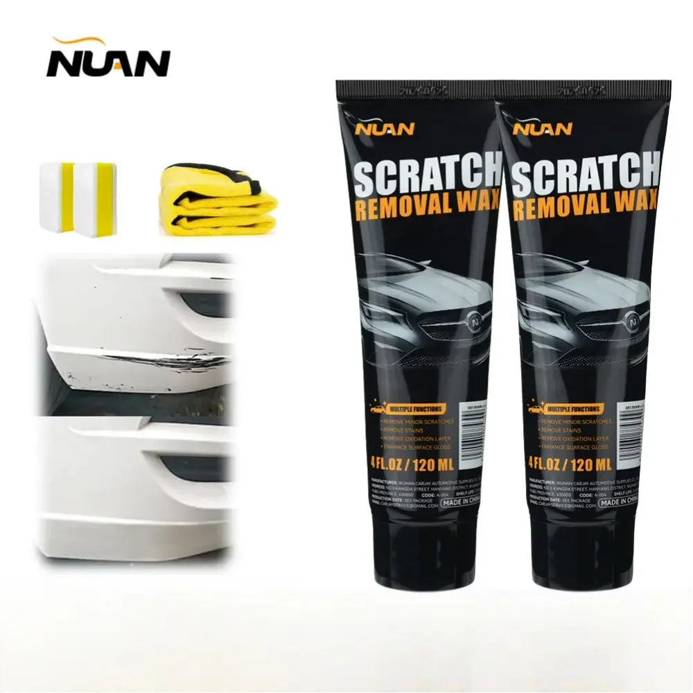 2pcs Car Scratch Remover Kit Scratch Repair Paste Deep Scratch Removal Swirl Remover Anti Scratch Polish Wax Paint Care Tool Set