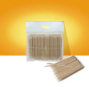 Orange Wooden Stick - 75 mm (100 pcs)