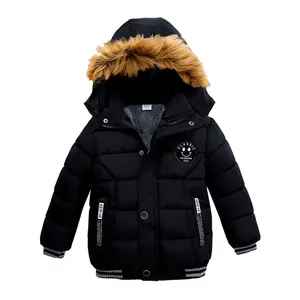 NewBoys' Heavy-Duty Winter Jacket with Hood - Warm Coat, Black Outerwear for Toddler & Kids (1-6 Years) - Birthday Gift, Easy-zip Closure & Hooded Design, Children's Windproof Coat, Trendy Kids Fashion, Durable Children's Wear