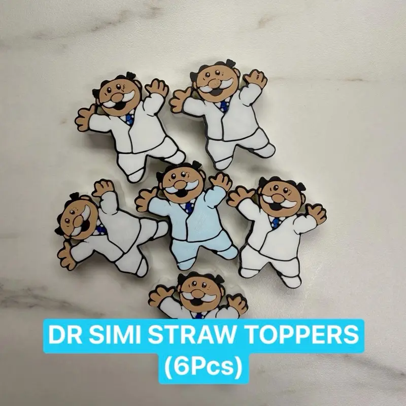 DR SIMI 3D straw toppers (6PCS)