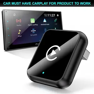 Yurnlv 2026 New 2-in-1 Wired-to-Wireless Adapter — Automatically connects to CarPlay upon entering the vehicle, requiring no complicated setup.
