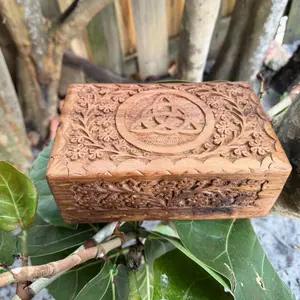 Triquetra Wooden Handcrafted Box Large