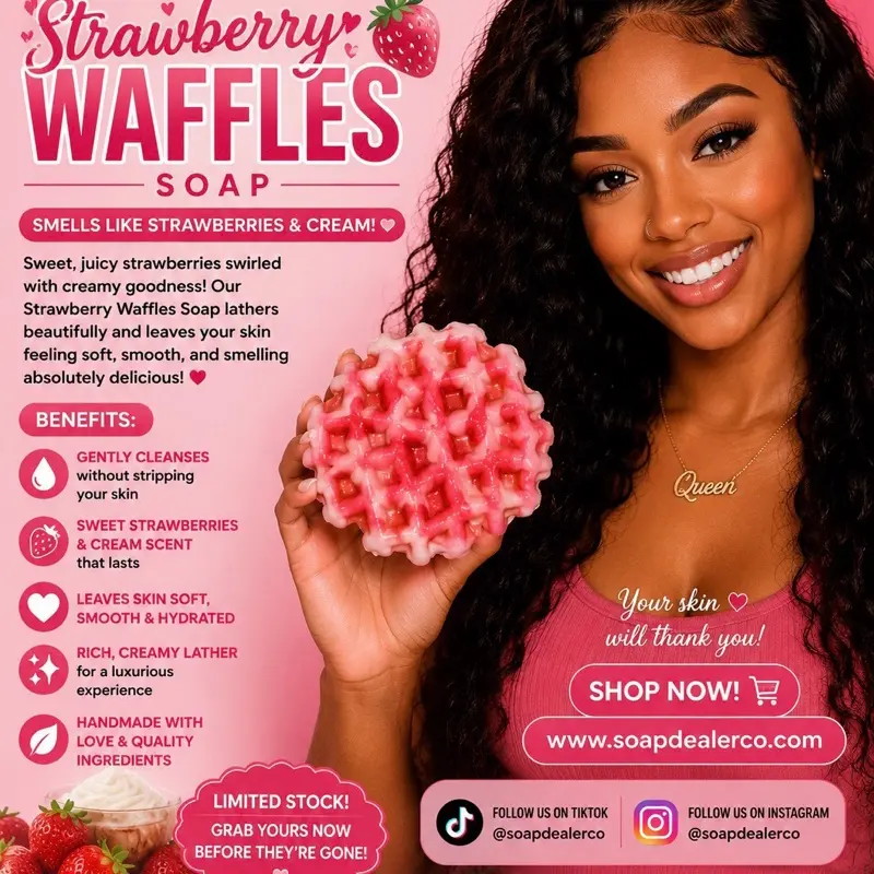 Strawberry Waffles Soap