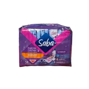 SABA ULTRA INVISIBLE ULTRA THIN OVERNIGHT 14 PADS