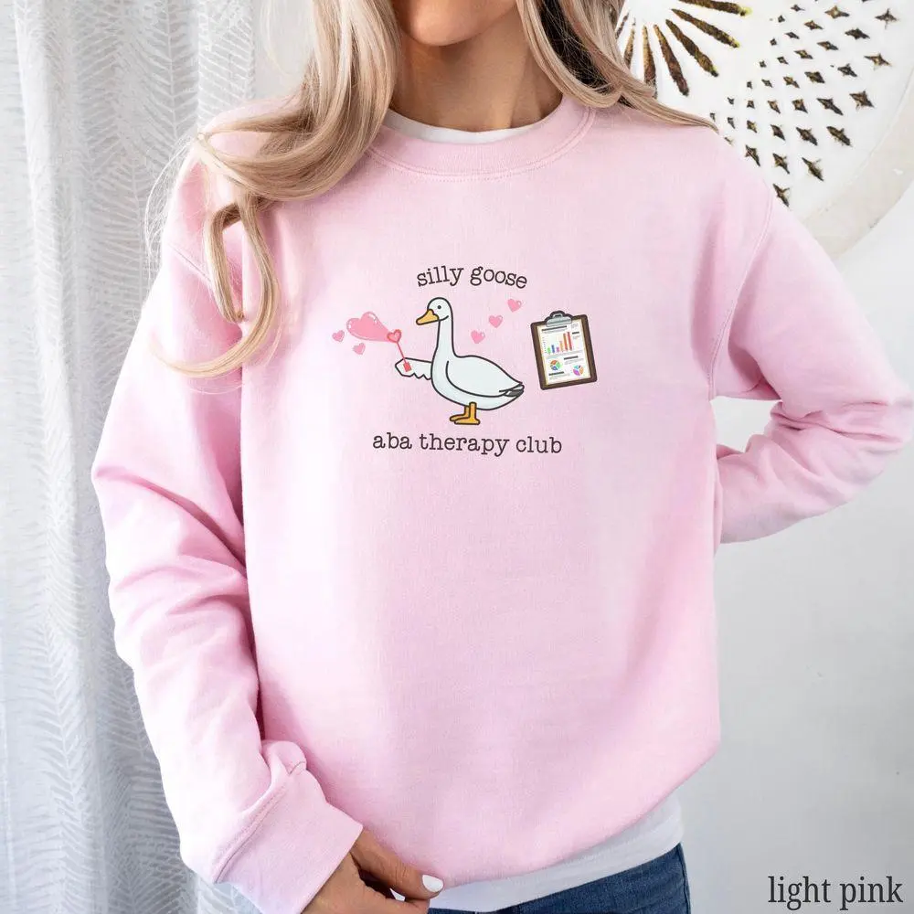 ABA Therapy Sweatshirt, Silly Goose ABA Sweatshirt, RBT Sweater, bcba Gift, Behavior Therapy Shirt, Gift for Behavior Analyst or Technician
