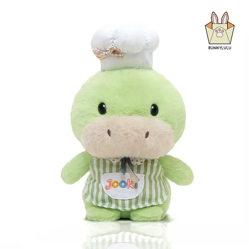 【BunnyLulu】10-Inch Soft Handmade Chef Stuffed Animal with Apron, Anxiety Relief Cuddly Soft Adorable Stuffed Toy, Cute Collectible Gift for Kids, Birthday & Holiday Item, Anxiety Relief Stuffed