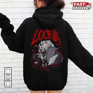 Loona Demon Shirt, Sweatshirt, Hoodie, Hazbin Hotel Characters Unisex Tee, Helluva Boss Cartoon, Gift for Fans 6RT