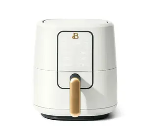 Sale !!! 3 Qt Air Fryer with TurboCrisp Technology, EverGood Ceramic Nonstick Coating, Porcini Taupe by Drew Barrymore