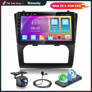 RIMOODY 9-Inch Android Car Radio Stereo for Nissan Altima 2008-2012, 2/4+64G Auto A/C Android Auto Player, Wireless Carplay Touchscreen, Bluetooth Audio Receiver with GPS WiFi Support, Backup Camera, FM/RDS, SWC fathersdaygift